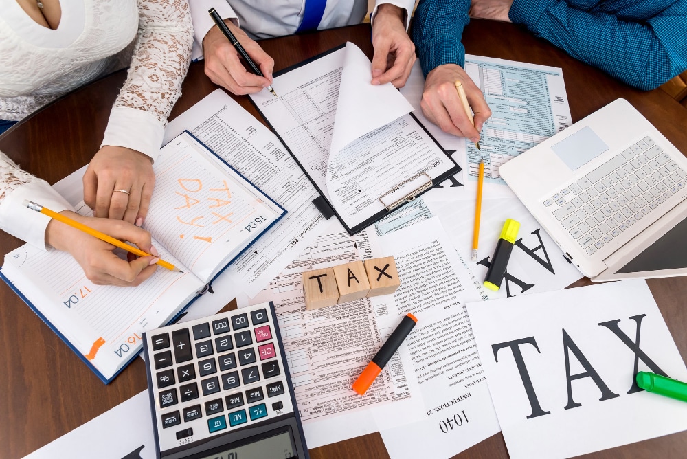 tax specialist working for clients